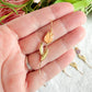 Gold Bezel Dainty Pastel Tulip Polymer Clay Earrings