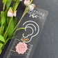 Pink Blossom Strawberry Scalloped Polymer Clay Earrings