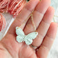 Delicate Detail Embossed Butterfly Polymer Clay Earrings