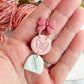 Whimsical Spring Trio Bow Butterfly Branch Polymer Clay Earrings