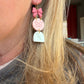 Whimsical Spring Trio Bow Butterfly Branch Polymer Clay Earrings