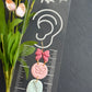 Whimsical Spring Trio Bow Butterfly Branch Polymer Clay Earrings
