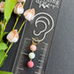 Pastel Bead Drop Trio Polymer Clay Earrings