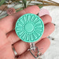 Boho Flower and Mandala Polymer Clay Badges | Nurse and Teacher Retractable Badges (Copy)