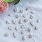 Sandy White Coastal Mini Shell Polymer Clay Jewelry Charms