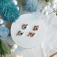 Rudolph and Clarice Reindeer Polymer Clay Studs