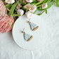Sailboat with Starfish Polymer Clay Earrings | Seaside Charm Collection