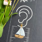 Sailboat with Starfish Polymer Clay Earrings | Seaside Charm Collection