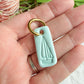 Embossed Sailboat Rectangle Polymer Clay Earrings | Seaside Charm Collection