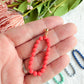 Bubble Beaded Oval Polymer Clay Earrings | Seaside Charm Collection