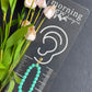 Bubble Beaded Oval Polymer Clay Earrings | Seaside Charm Collection