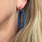 Bubble Beaded Oval Polymer Clay Earrings | Seaside Charm Collection