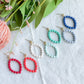 Bubble Beaded Diamond Polymer Clay Earrings | Seaside Charm Collection