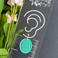 Striped Oval Polymer Clay Earrings | Seaside Charm Collection