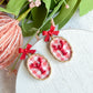 Lobster Bake Gingham Polymer Clay Earrings | Seaside Charm Collection