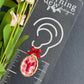 Lobster Bake Gingham Polymer Clay Earrings | Seaside Charm Collection