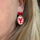 Lobster Bake Gingham Polymer Clay Earrings | Seaside Charm Collection
