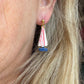 Red, White, and Blue Sailboat Polymer Clay Earrings | Seaside Charm Collection