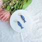 Floral Daisy Patterened Fish Polymer Clay Earrings | Seaside Charm Collection