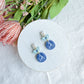 Nautical Sailboat Tiered Drop Polymer Clay Earrings | Seaside Charm Collection