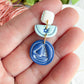 Nautical Sailboat Tiered Drop Polymer Clay Earrings | Seaside Charm Collection