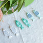 Ocean and Seafoam Coastal Fish Polymer Clay Earrings | Seaside Charm Collection