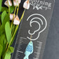 Ocean and Seafoam Coastal Fish Polymer Clay Earrings | Seaside Charm Collection