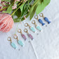 Ocean and Seafoam Mini Fish Polymer Clay Earrings | Seaside Charm Collection