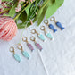 Ocean and Seafoam Mini Fish Polymer Clay Earrings | Seaside Charm Collection