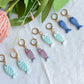 Ocean and Seafoam Mini Fish Polymer Clay Earrings | Seaside Charm Collection