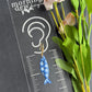 Floral Daisy Patterened Fish Polymer Clay Earrings | Seaside Charm Collection