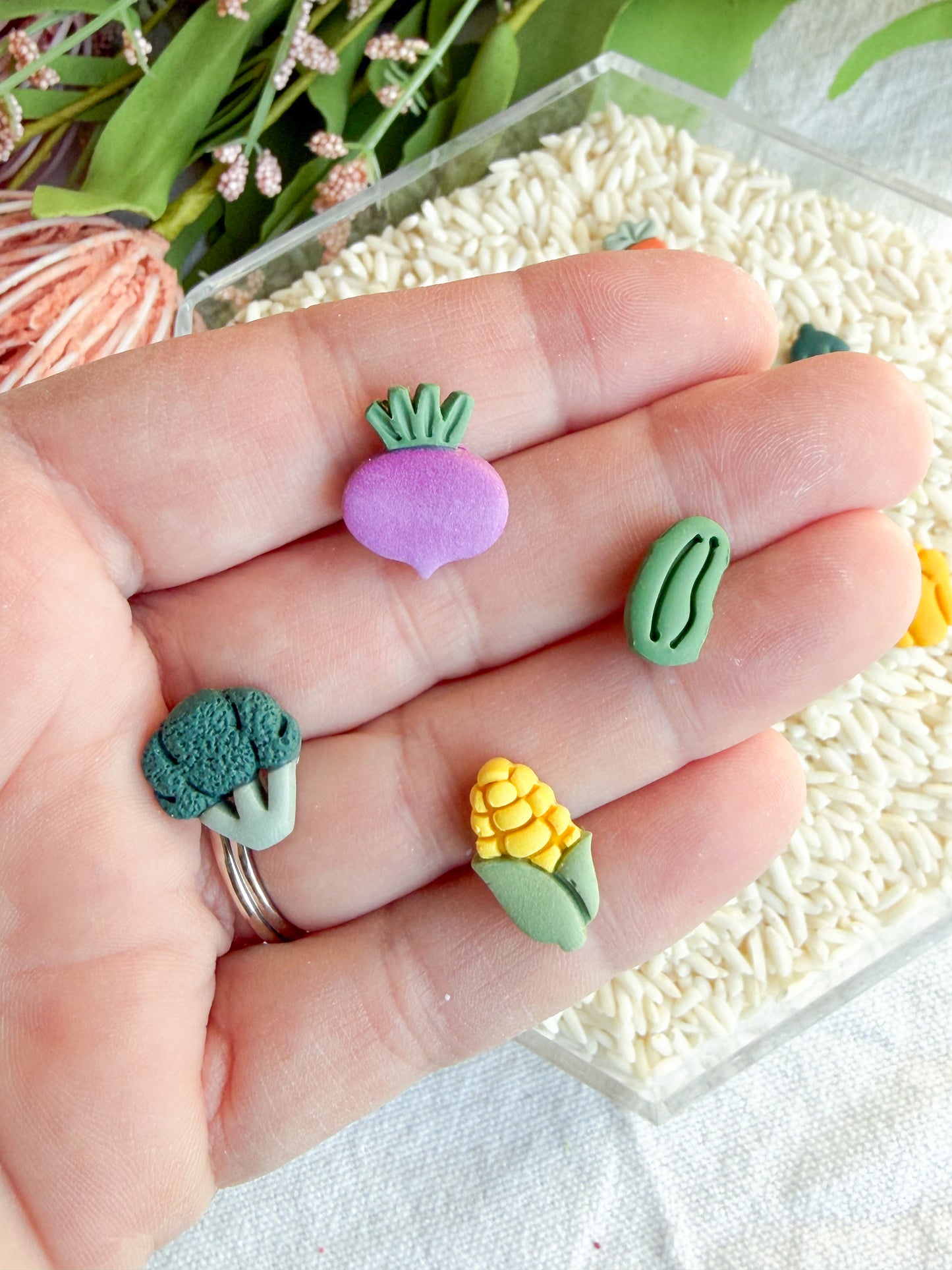 Farmers Market Polymer Clay Studs - Build Your Own Stud Pack