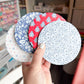 Americana Floral Beverage Coasters | Set of 4 Table Coasters