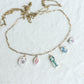Whimsical Coastal Themed Transfer Paper Designed Polymer Clay Charms