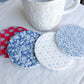 Americana Floral Beverage Coasters | Set of 4 Table Coasters