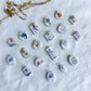 Lavender Themed Transfer Paper Designed Polymer Clay Charms