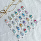 Spice Village Themed Transfer Paper Designed Polymer Clay Charms
