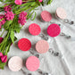 Colorful Textured Valentine's Day Polymer Clay Badges | Nurse and Teacher Retractable Badges