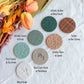 Nature Themed Polymer Clay ID Badge Reel: Nurse Teacher Autumn Colors