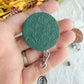 Nature Themed Polymer Clay ID Badge Reel: Nurse Teacher Autumn Colors