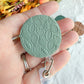 Nature Themed Polymer Clay ID Badge Reel: Nurse Teacher Autumn Colors
