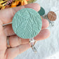 Nature Themed Polymer Clay ID Badge Reel: Nurse Teacher Autumn Colors
