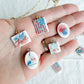 Americana Transfer Paper Designed Polymer Clay Jewelry Charms