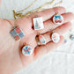 Americana Fourth of July Transfer Paper Designed Polymer Clay Jewelry Charms