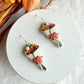 Fall Flower Bouquet Polymer Clay Earrings