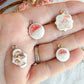 Mushroom Transfer Paper Designed Polymer Clay Jewelry Charms