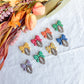 Football Bow Game Day Sports Mom Polymer Clay Earrings