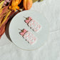 Girly Pink Bow Ghost Halloween Polymer Clay Dangles | Fall Earrings