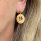 Orange and Black Spooky Spider Halloween Polymer Clay Dangles | Fall Earrings