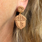 Autumn Woodland Acorn Polymer Clay Earrings